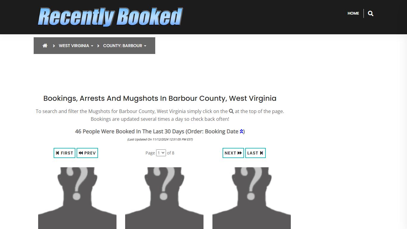 Bookings, Arrests and Mugshots in Barbour County, West Virginia